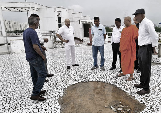 HC Moragoda Inspects renovation work at SL Buddhist Pilgrims Rest
